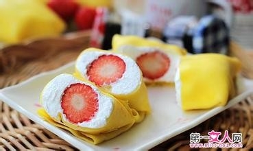 草莓大福和草莓班戟的做法