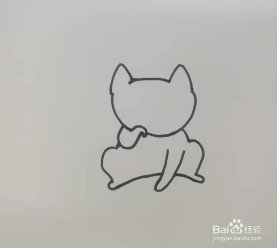 简笔画小猫怎么画
