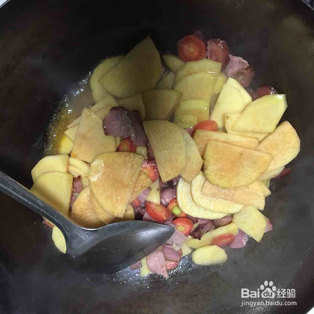 好吃的腊肉土豆片家常做法
