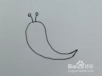 幼儿简笔画:一步一步教小朋友画蜗牛