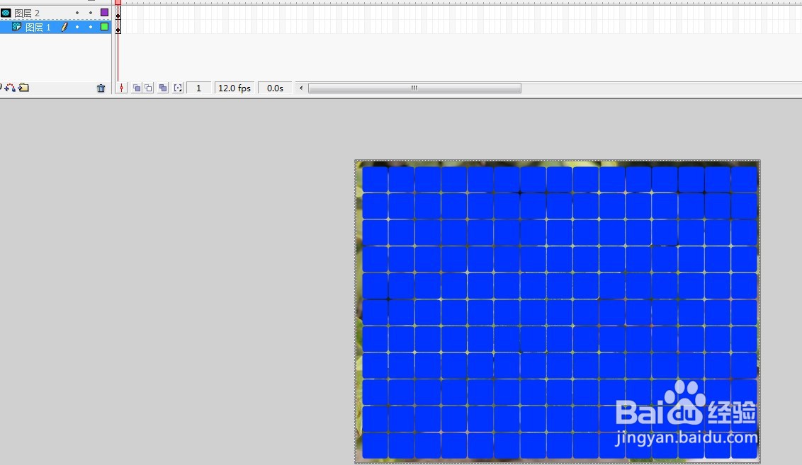 flash制作遮罩网状特效教程