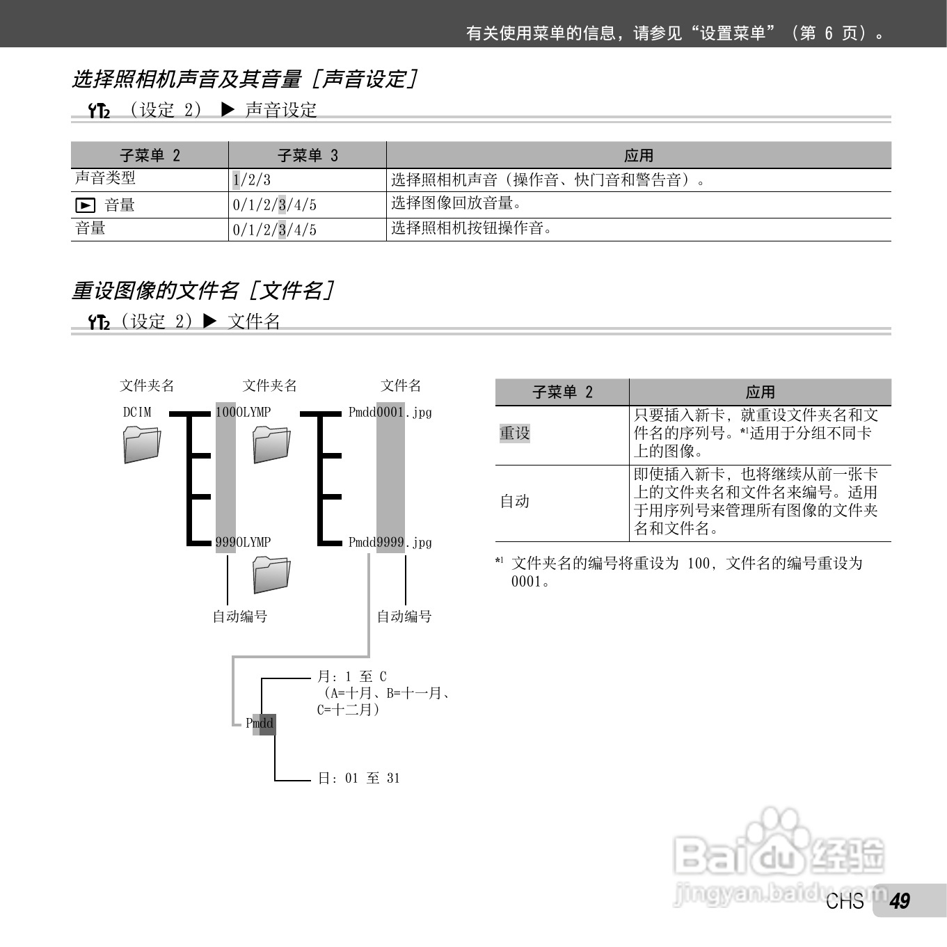 奥林巴斯TG-310数码相机使用说明书:[5]