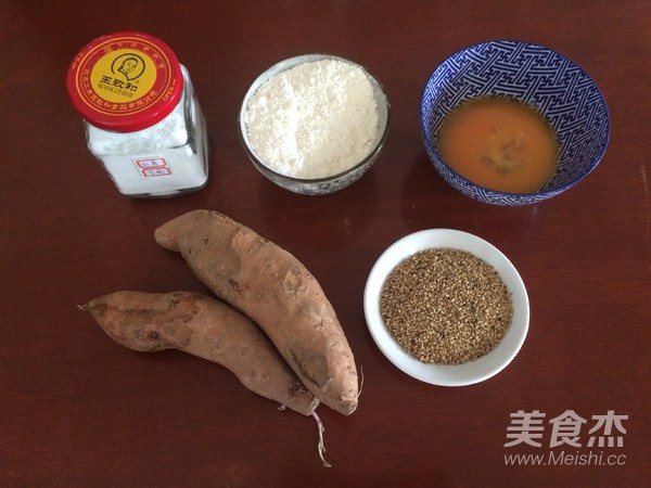 芝麻红薯卷的做法
