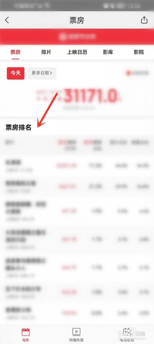 美团电影票房在哪操作才能看