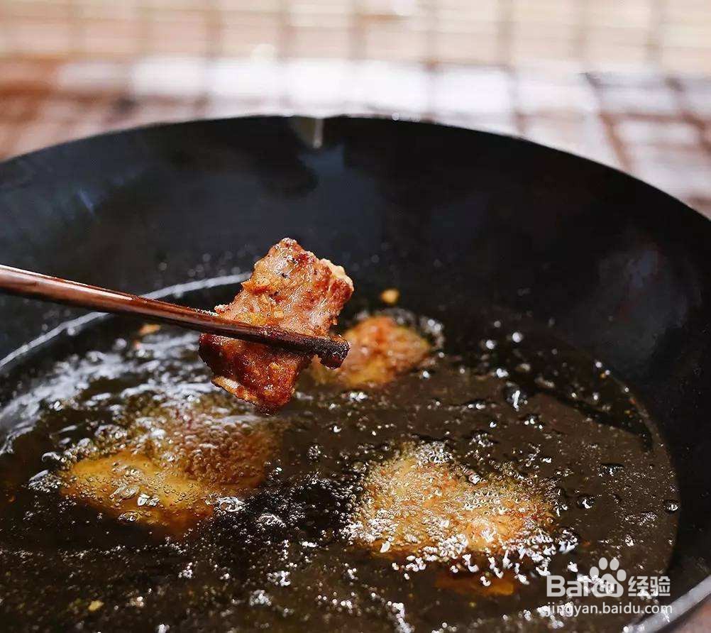 酥炸羊排骨段
