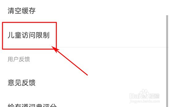 有道翻译词典如何设置儿童访问限制
