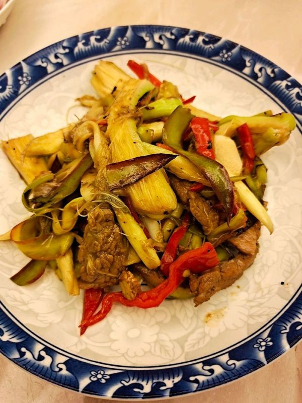 快手营养霸王花炒牛肉