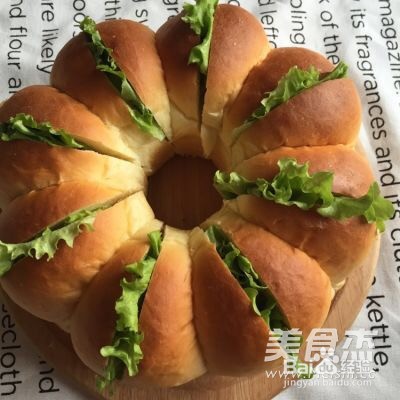 花环汉堡的做法