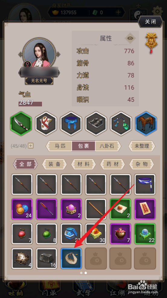 这就是江湖怎么激活行囊
