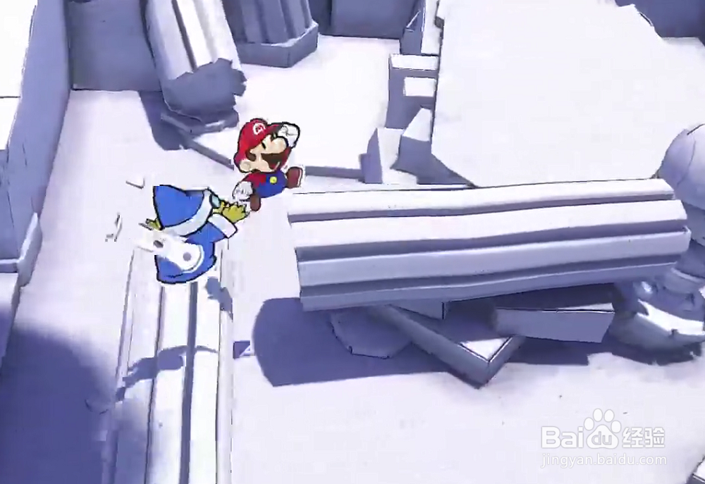 纸片马里奥库酷霸王城堡旁边的宝箱怎么开