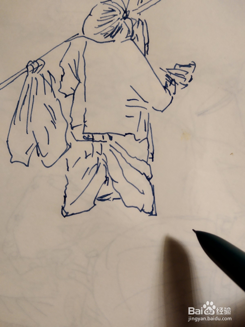 市井人物的白描方法