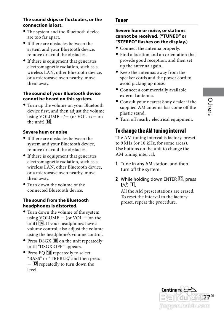 索尼CMT-BX50BT迷你组合音响使用说明书:[2]