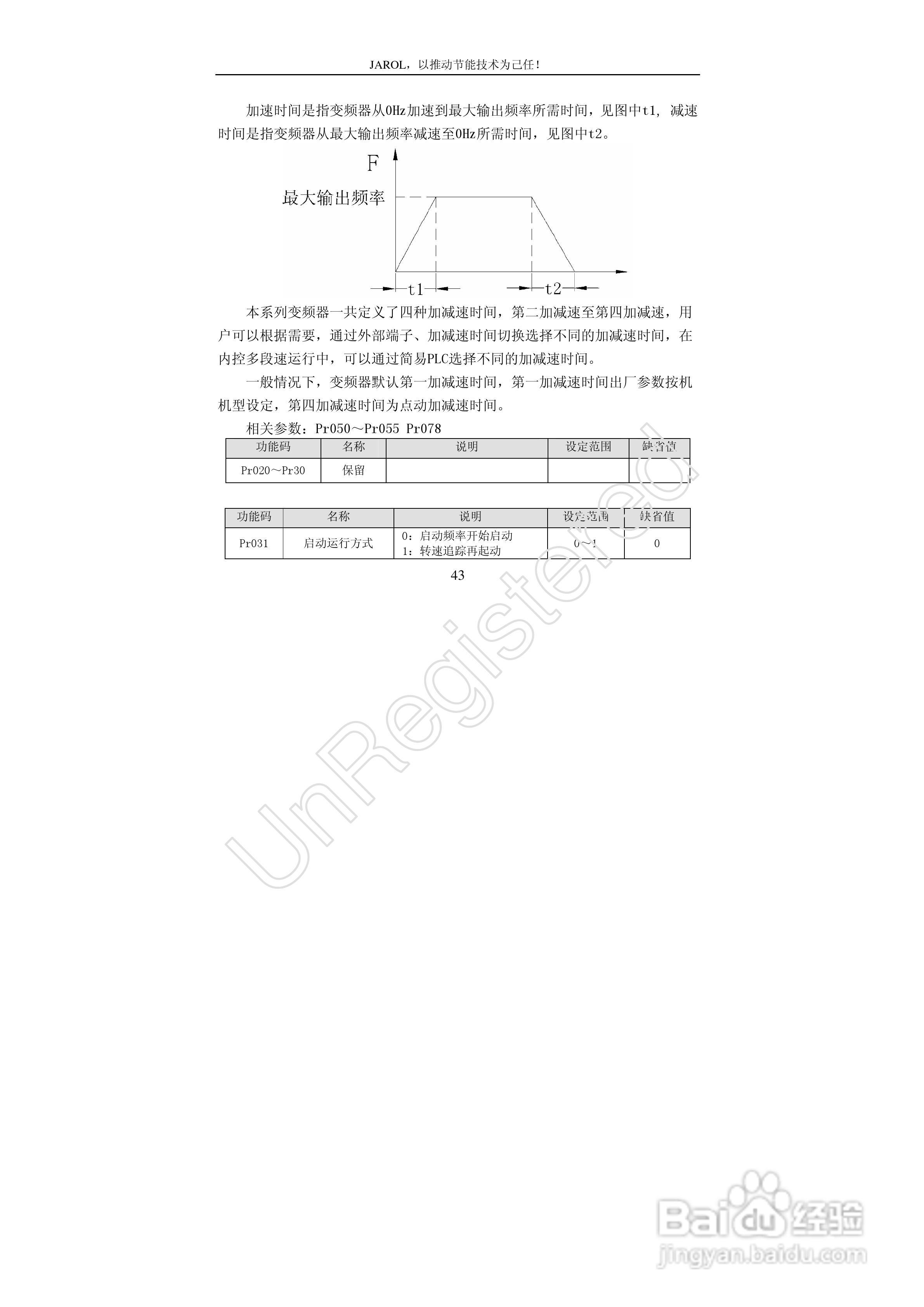 佳乐JR7000-315G-4-1090变频器使用说明书:[5]