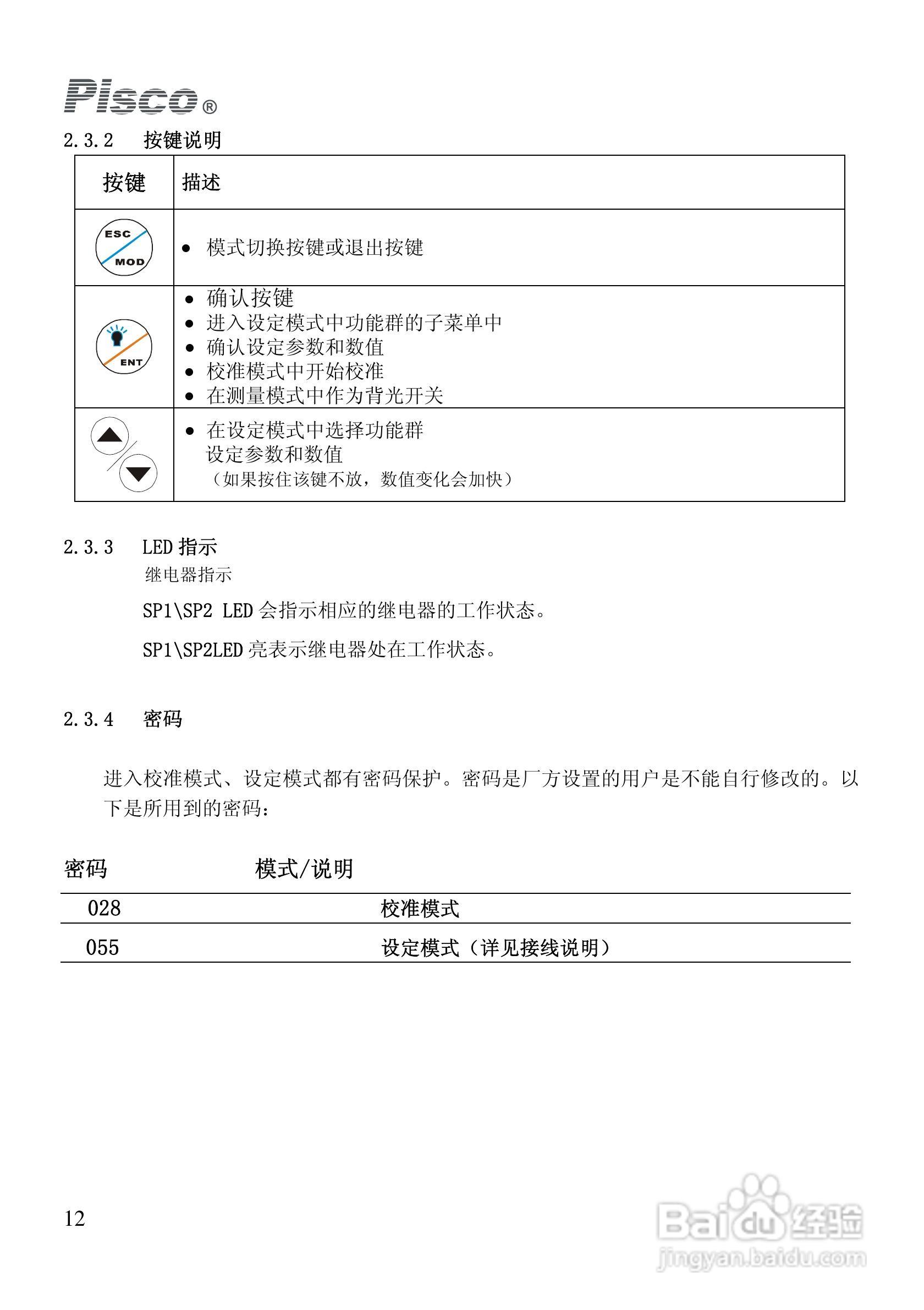 PISCO FCL500余氯控制/变送器使用说明书:[2]