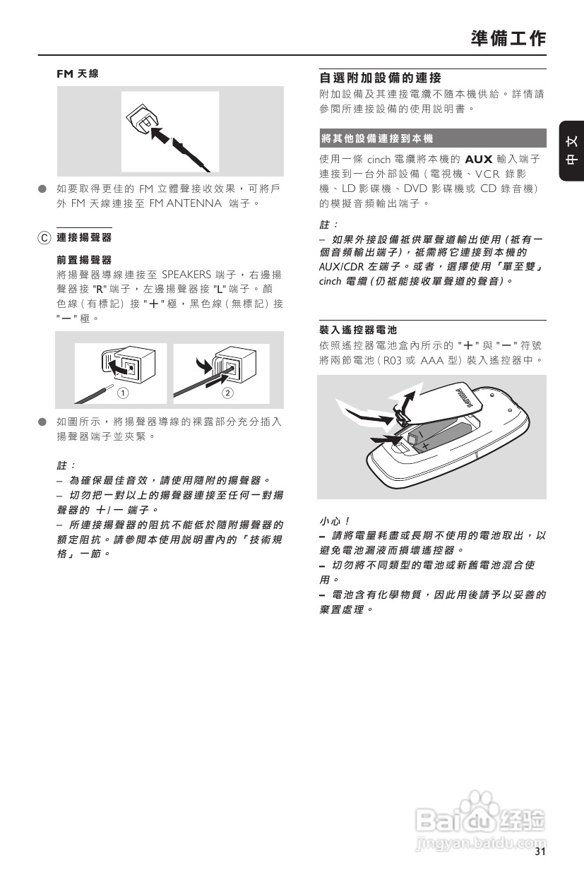 飞利浦FWM352音响使用说明书:[1]
