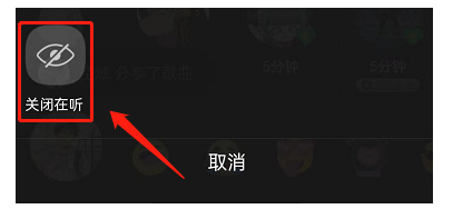 QQ音乐怎么隐藏在听状态
