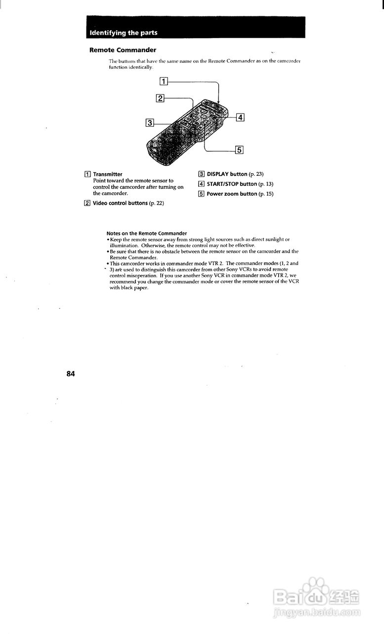 索尼CCD-TRV35模拟摄像机说明书:[9]
