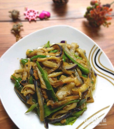青椒炒茄子的做法