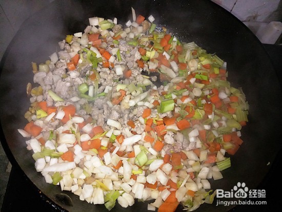 教你做杏鲍菇胡萝卜芹菜肉酱