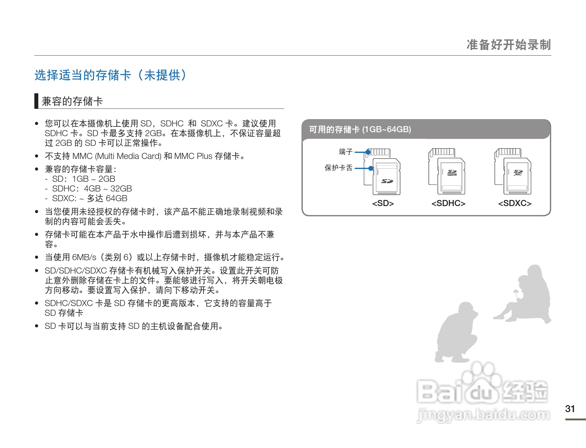 三星HMX-F80BP摄像机使用说明书:[4]