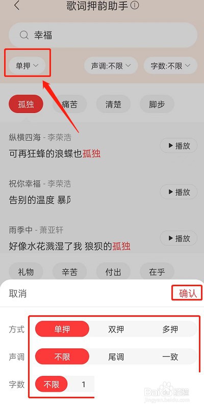 网易云音乐歌词押韵助手在哪里？
