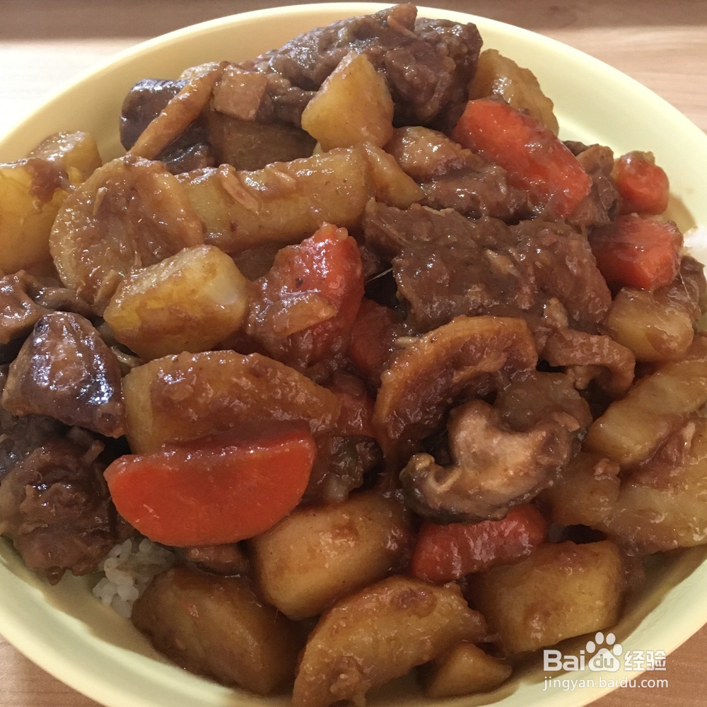 分享一道土豆胡萝卜香菇姜焖鸭，营养不辣