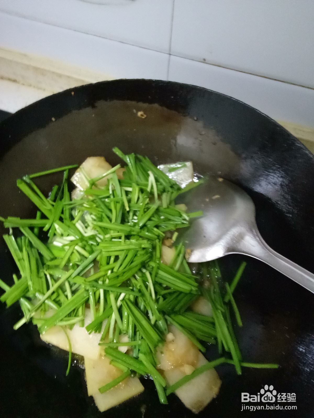 家常韭菜炒冬瓜