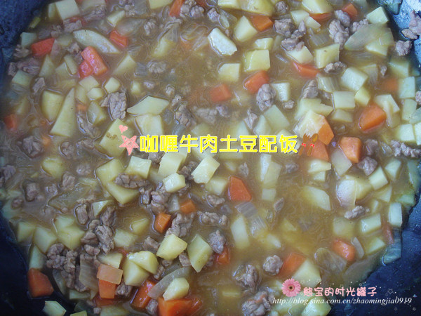 咖喱牛肉土豆配饭