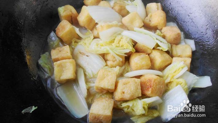 油豆腐炖白菜怎么做