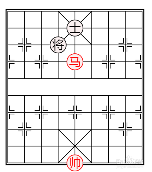 象棋单马擒单士图片