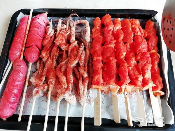 香辣烤串的步骤