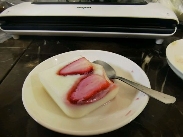 无添加牛奶草莓布丁