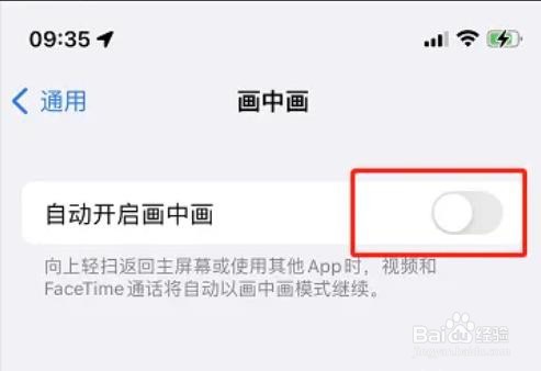 苹果在哪关掉画中画功能？