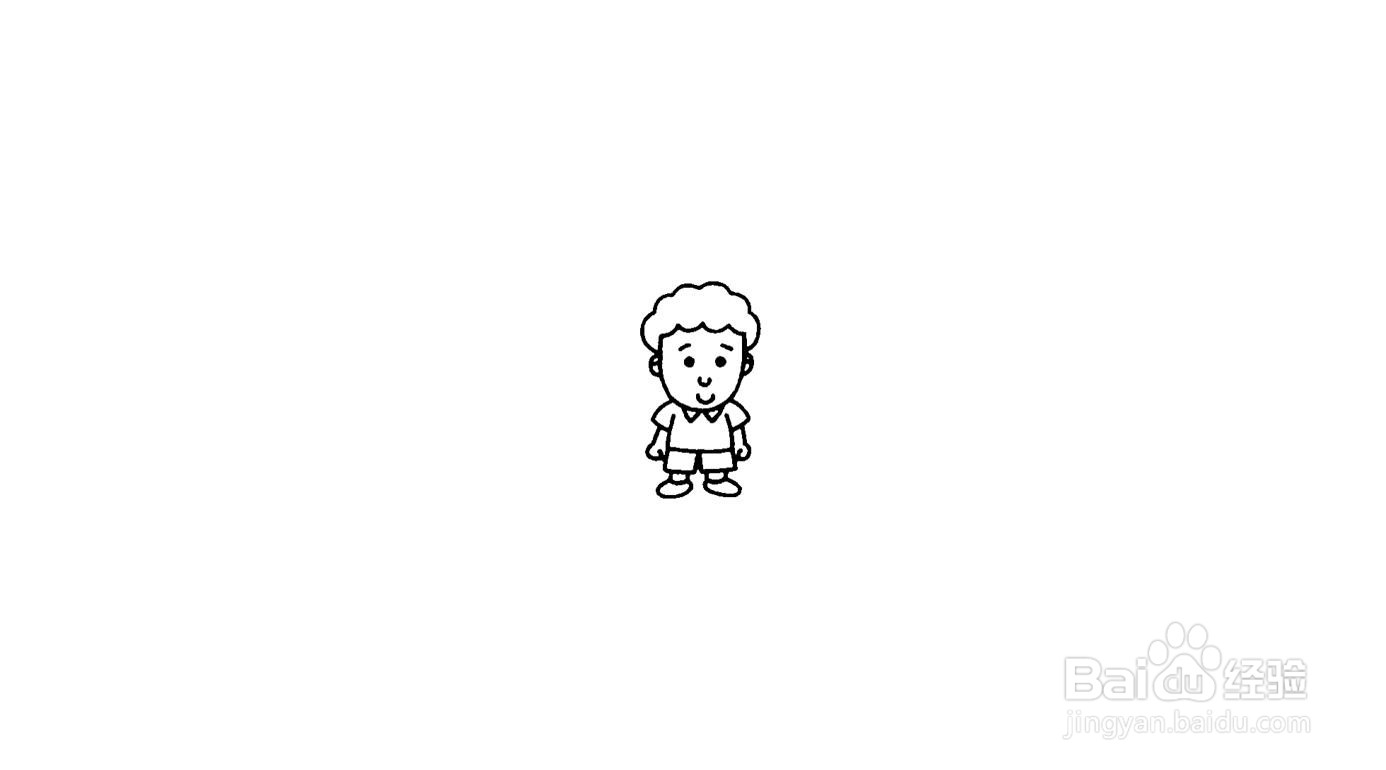 小哥哥简笔画画法教程