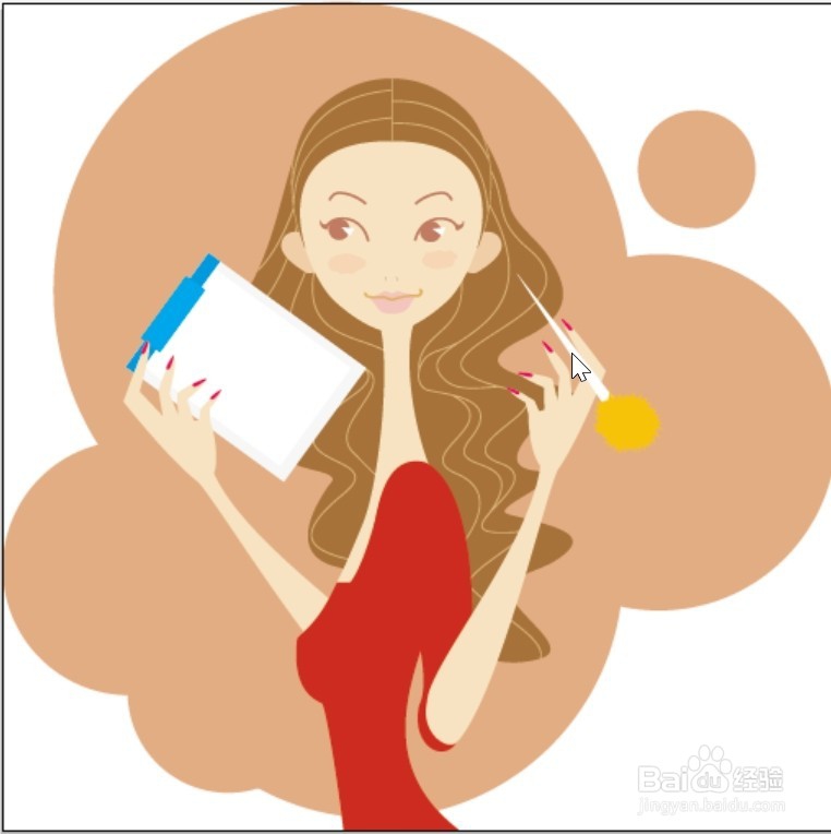 长发女生图片设计