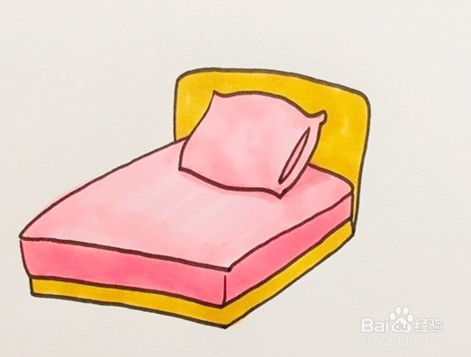 床单的简笔画的画法图片