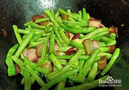 四季豆香炒腊肉