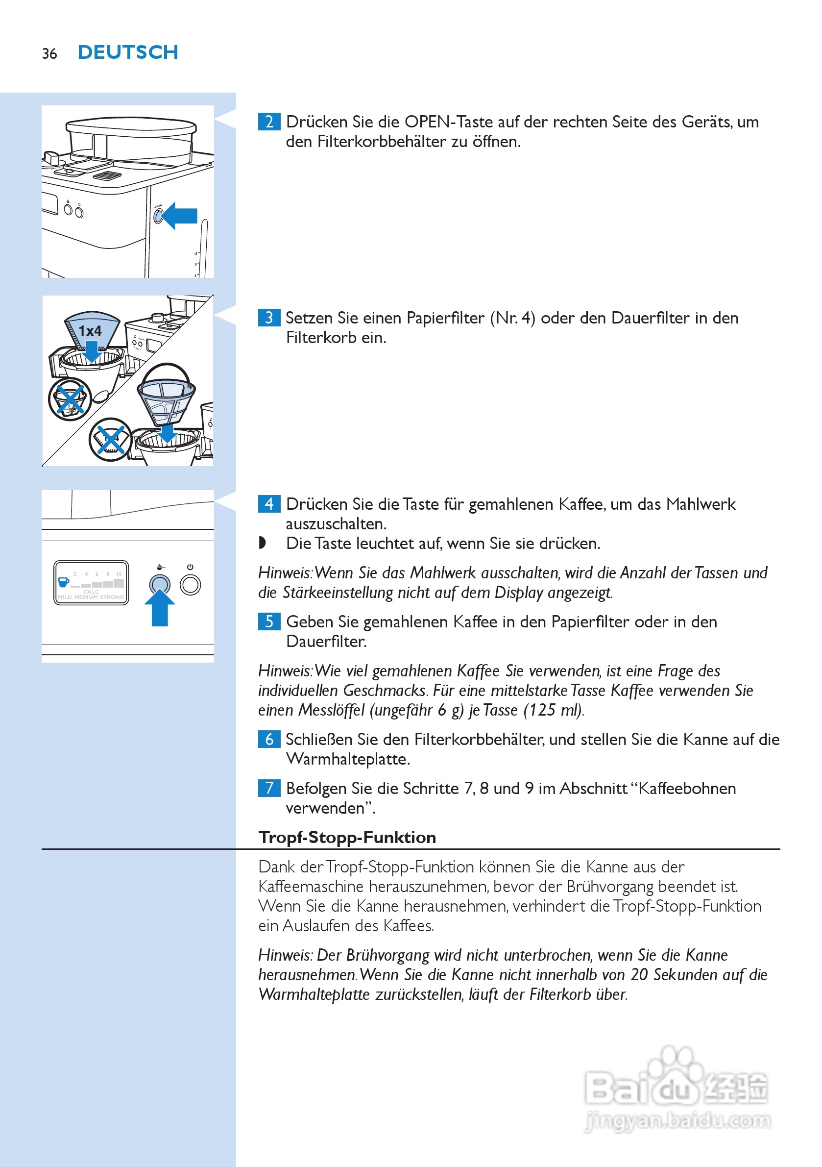 PHILIPS HD7751咖啡壶说明书:[4]