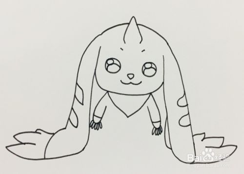 大耳兽怎么画 百度经验