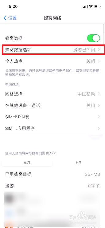 苹果手机如何切换4G上网网络
