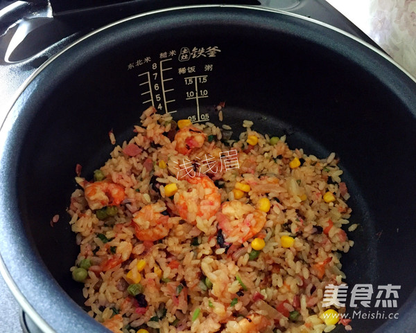 鲜虾什锦饭的做法