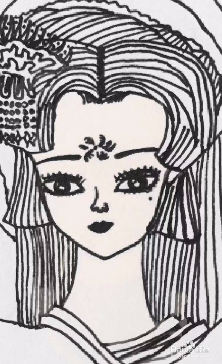 茉莉水彩手绘之雪姬