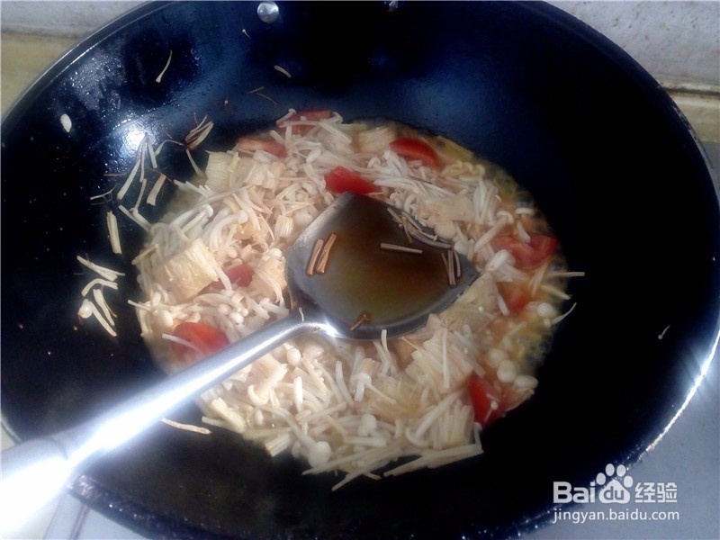 番茄炒金针菇怎么样更美味