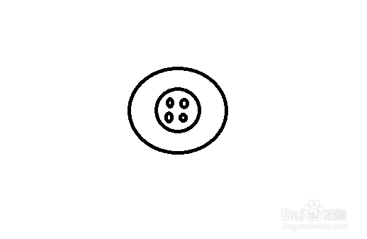 如何画钮扣的简笔画