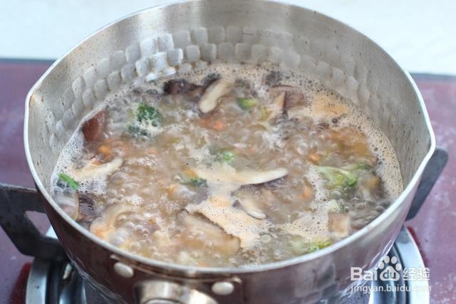 怎么做香菇蔬菜海鲜粥