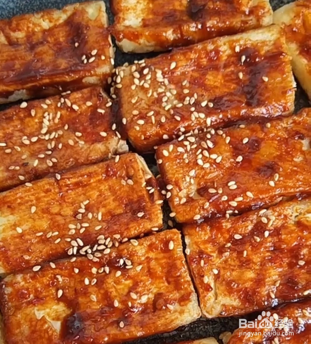 烧烤味的脆皮豆腐的做法