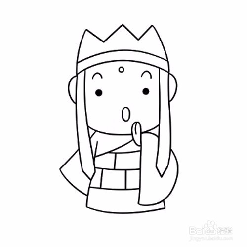 简笔画-如何画西游记Q版唐僧的简笔画