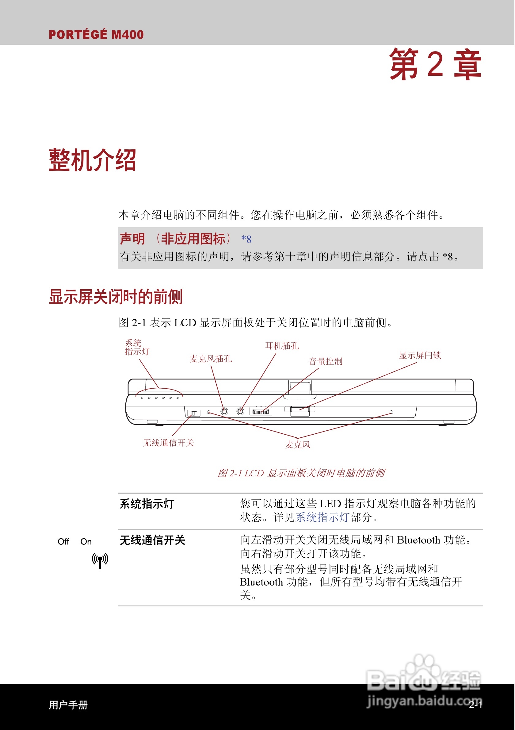 东芝Portege M400笔记本电脑使用说明书:[5]