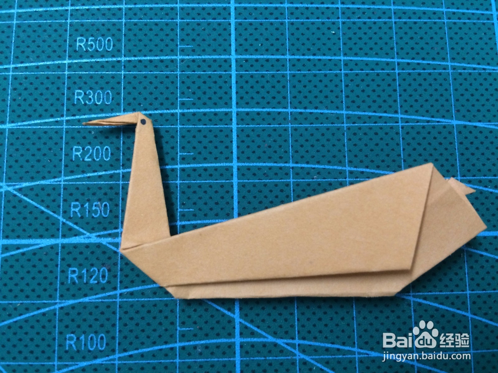 鸭子纸张怎么折（3）