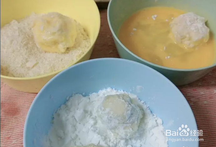 山葵乳酪鲔鱼球的做法